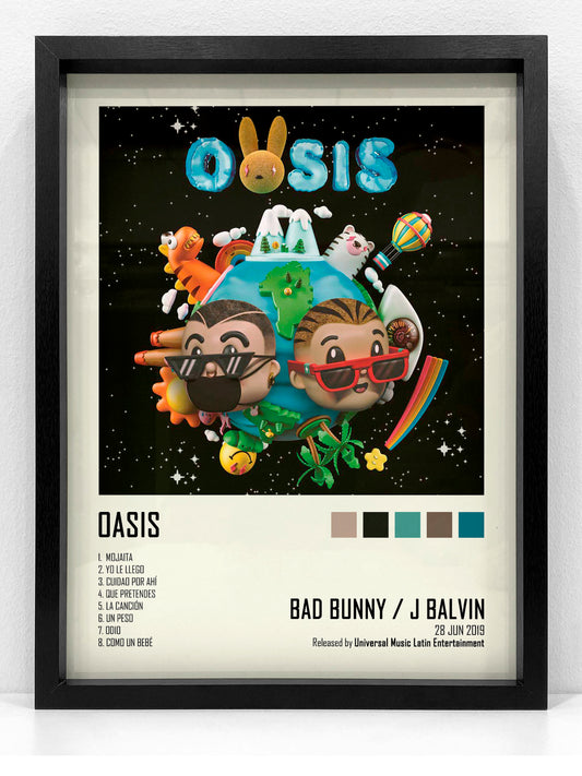 Lámina BAD BUNNY / J BALVIN · OASIS