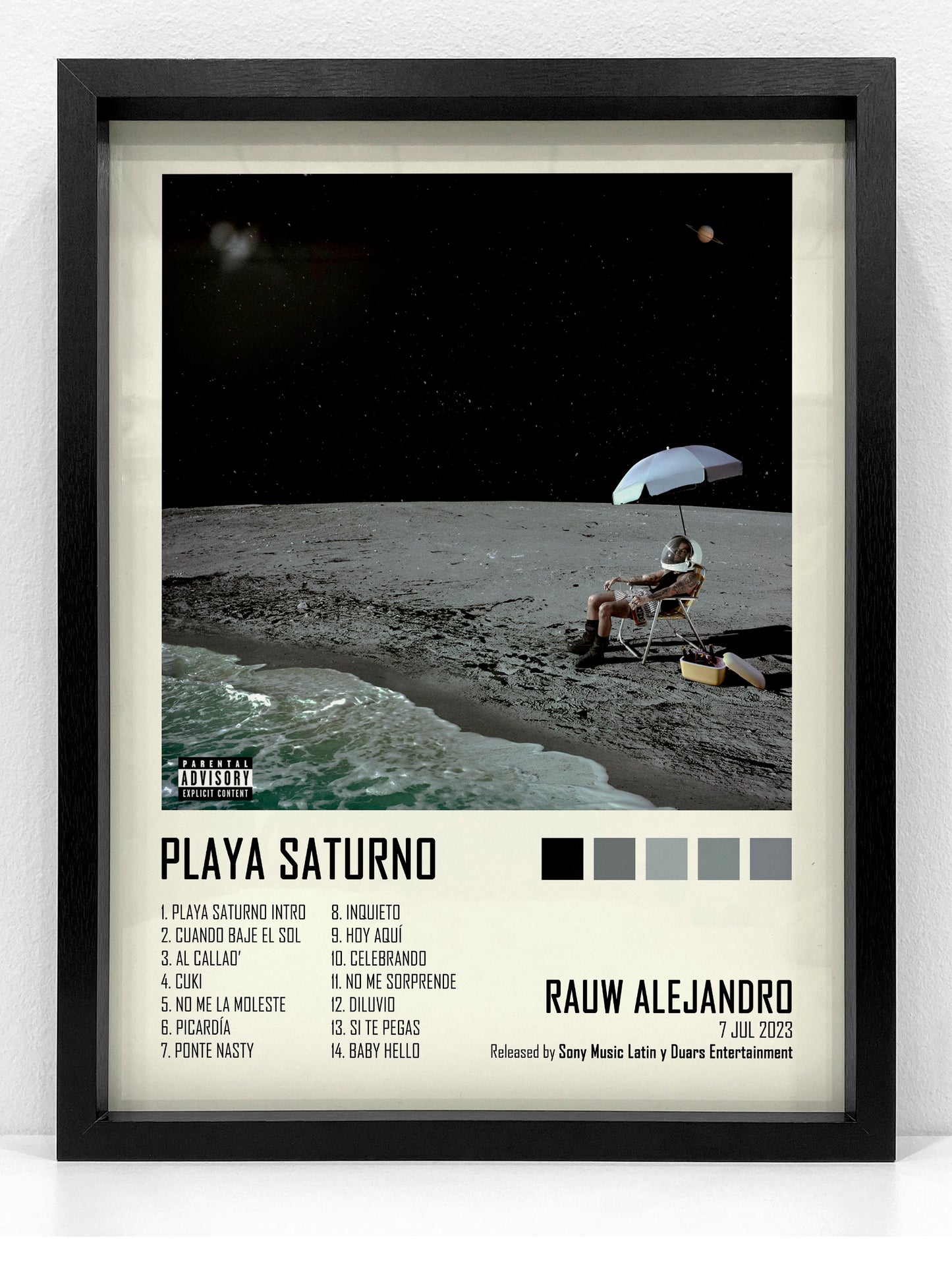 Lámina RAUW ALEJANDRO · PLAYA SATURNO