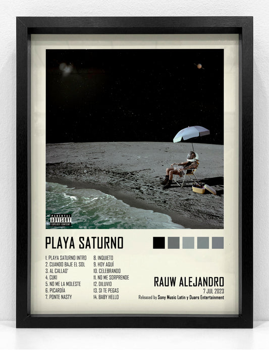 Lámina RAUW ALEJANDRO · PLAYA SATURNO