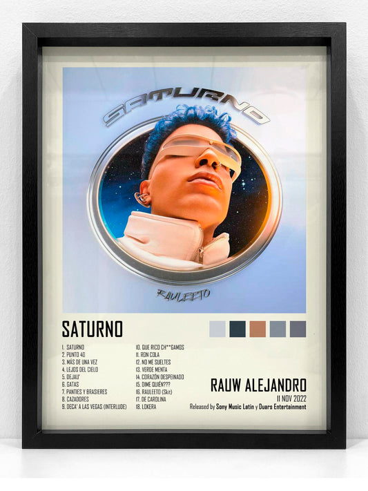 Lámina RAUW ALEJANDRO · SATURNO